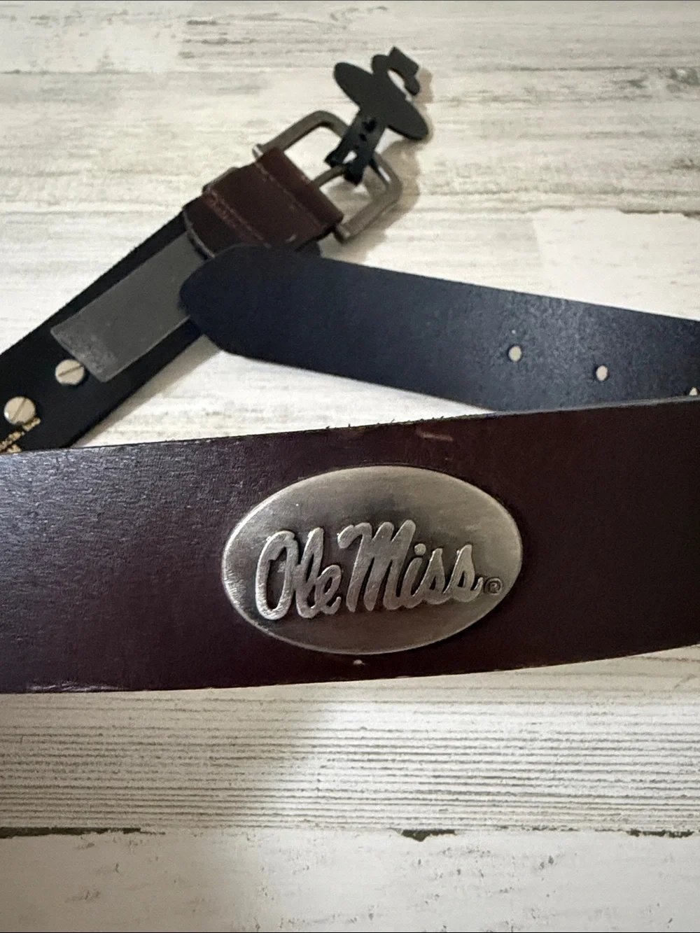Zep -Pro Ole Miss Kids Brown Leather Belt Size Small.  New